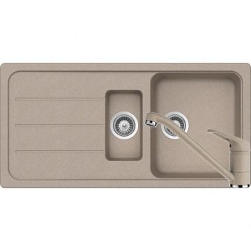 Chiuveta Bucatarie De Granit - Schock FORMHAUS D-150L + baterie COSMO - Culoare Sabbia
