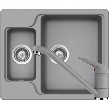 Chiuveta Bucatarie De Granit - Schock MANHATTAN N-150 + baterie COSMO - Culoare croma