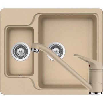 Chiuveta Bucatarie De Granit - Schock MANHATTAN N-150 + baterie COSMO - Culoare moonstone