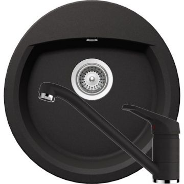 Chiuveta Bucatarie De Granit - Schock MANHATTAN R-100 + baterie COSMO - Culoare Nero