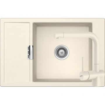 Chiuveta Bucatarie De Granit - Schock MONO D-100XS + baterie LAIOS - Culoare magnolia