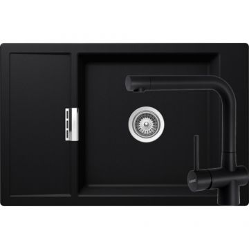 Chiuveta Bucatarie De Granit - Schock MONO D-100XS + baterie LAIOS - Culoare puro