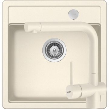 Chiuveta Bucatarie De Granit - Schock MONO N-100S + baterie Laios - Culoare magnolia
