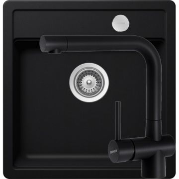 Chiuveta Bucatarie De Granit - Schock MONO N-100S + baterie Laios - Culoare puro