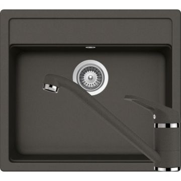Chiuveta Bucatarie De Granit - Schock NEMO N-100 + baterie COSMO - Culoare asphalt