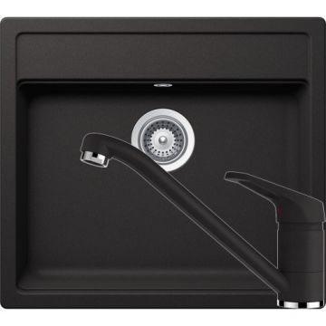 Chiuveta Bucatarie De Granit - Schock NEMO N-100 + baterie COSMO - Culoare Nero