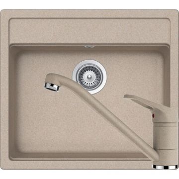 Chiuveta Bucatarie De Granit - Schock NEMO N-100 + baterie COSMO - Culoare Sabbia