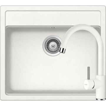 Chiuveta Bucatarie De Granit - Schock NEMO N-100 + baterie PLUTOS - Culoare alpina