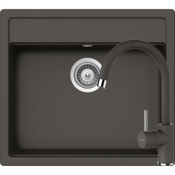 Chiuveta Bucatarie De Granit - Schock NEMO N-100 + baterie PLUTOS - Culoare asphalt