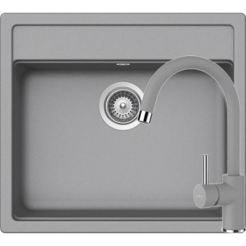 Chiuveta Bucatarie De Granit - Schock NEMO N-100 + baterie PLUTOS - Culoare croma