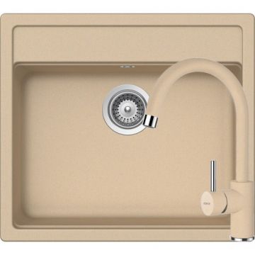 Chiuveta Bucatarie De Granit - Schock NEMO N-100 + baterie PLUTOS - Culoare moonstone