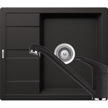 Chiuveta Bucatarie De Granit - Schock RONDA D-100 + baterie COSMO - Culoare Nero