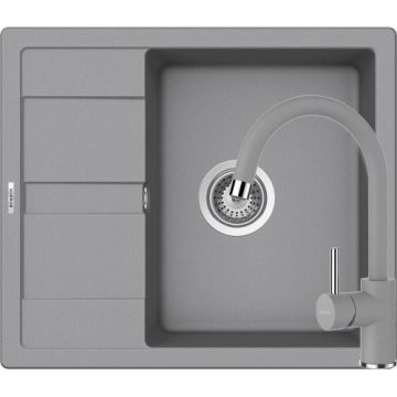 Chiuveta Bucatarie De Granit - Schock RONDA D-100 + baterie PLUTOS - Culoare croma