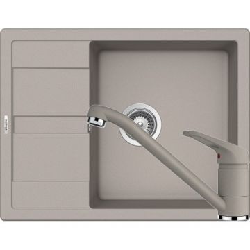 Chiuveta Bucatarie De Granit - Schock RONDA D-100L+BATERIE COSMO - Culoare beton