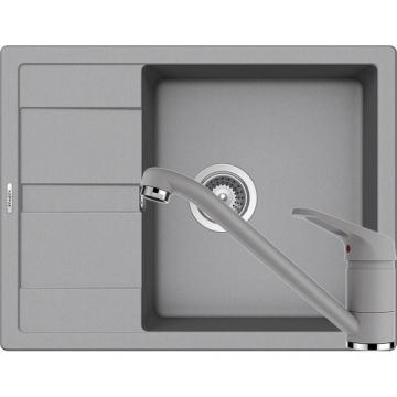 Chiuveta Bucatarie De Granit - Schock RONDA D-100L+BATERIE COSMO - Culoare croma