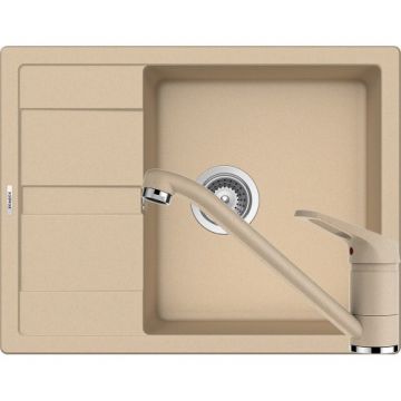 Chiuveta Bucatarie De Granit - Schock RONDA D-100L+BATERIE COSMO - Culoare moonstone