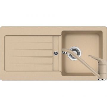 Chiuveta Bucatarie De Granit - Schock TYPOS D-100S + baterie COSMO - Culoare moonstone