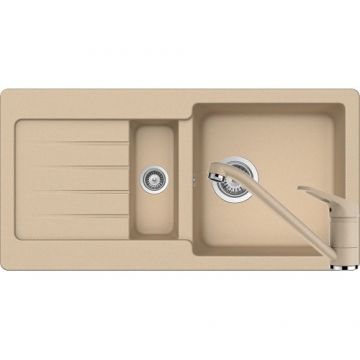 Chiuveta Bucatarie De Granit - Schock TYPOS D-150S + baterie COSMO - Culoare moonstone