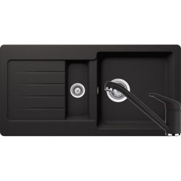 Chiuveta Bucatarie De Granit - Schock TYPOS D-150S + baterie COSMO - Culoare Nero