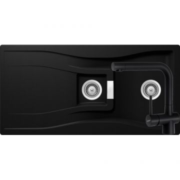 Chiuveta Bucatarie De Granit - Schock WATERFALL D-150 + baterie Laios - Culoare puro