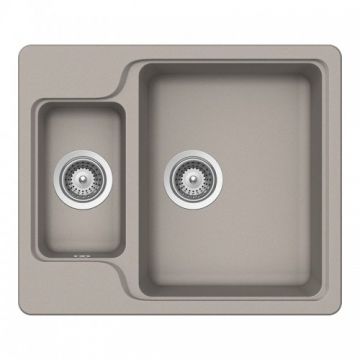 Chiuveta bucatarie Schock Manhattan N-150 + cos scurgere ajustabil cadou - Culoare Sabbia