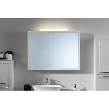 Dulap Cu Oglinda LED 95cm Blanche Alb - KolpaSan - Dimensiune 95 cm