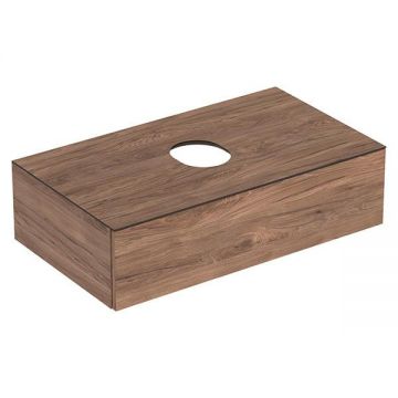 Mobilier suspendat, Geberit, VariForm, pentru lavoare, nuc hickory