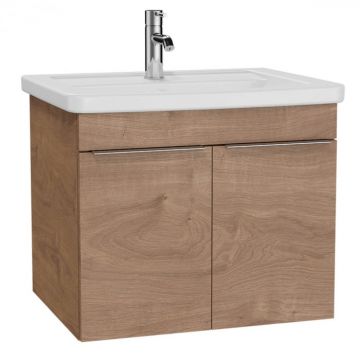 Quadrum Unitate de baza lavoar baie, 65cm, cu usi, auriuen oak   62540