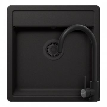 Set chiuveta bucatarie Schock Nemo N-100S+ baterie bucatarie Schock Prima - Culoare Nero