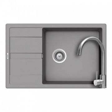 Set chiuveta bucatarie Schock Ronda D-100XL + baterie bucatarie Schock Prima - Culoare croma