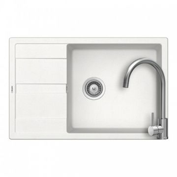 Set chiuveta bucatarie Schock Ronda D-100XL + baterie Schock Prima + cos scurgere ajustabil cadou - Culoare alpina