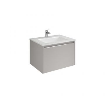 Set mobilier Savinidue Cielo cu lavoar ceramic - Dimensiune 61 cm