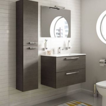 Set mobilier suspendat Ideal Standard Tempo 60 antracit cu lavoar alb - Dimensiune 60 cm