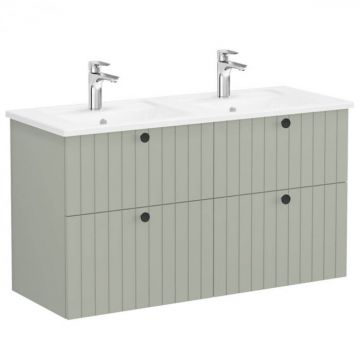 Unitate de baza lavoar baie, cu patru sertare 120 cm, mat retro green, cu angular lavoar   chiuveta baie   69519