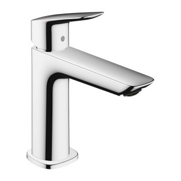 Baterie de lavoar, Hansgrohe, Logis Fine 110, cu ventil push-open, crom