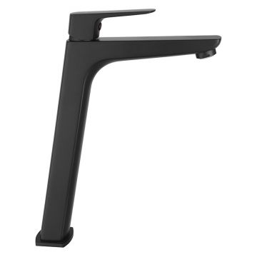 Baterie inalta de lavoar, Ferro, Vitto Verdeline, negru mat