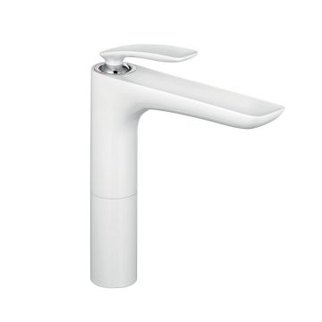 Baterie înaltă lavoar, Kludi, Balance, alb-crom