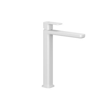 Baterie înaltă pentru lavoar Kludi, Renon 240, fără ventil, alb mat