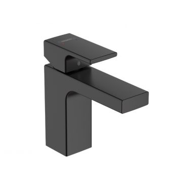 Baterie lavoar, Hansgrohe, Vernis Shape 100, fără ventil, negru mat