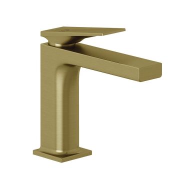 Baterie lavoar Kludi, Decus 110, cu ventil click-clack, brushed gold