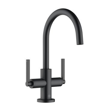 Baterie lavoar, Kludi, Nova Fonte, negru mat