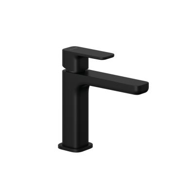 Baterie lavoar Kludi, Renon 110, cu ventil click-clack, negru mat