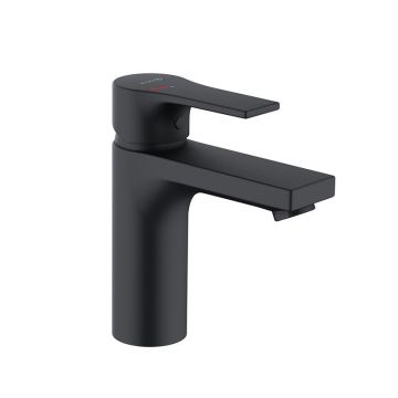 Baterie lavoar, Kludi, Zenta SL 100, fără ventil, negru mat