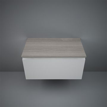 Blat pentru mobilă baie Rak, Plano 80 cm, grey elm