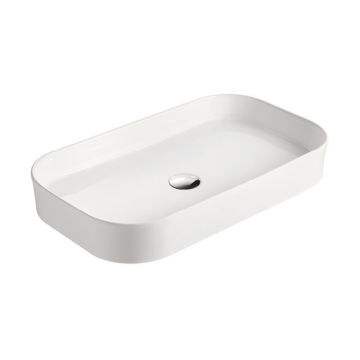 Lavoar pe blat, Fluminia, Capri-75, 75 x 38 cm, alb