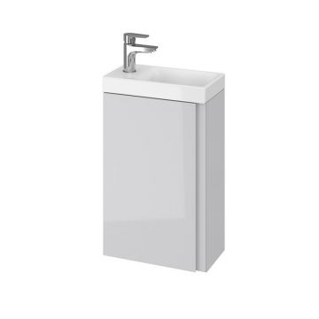 Mobilier suspendat, Cersanit, Moduo, dreptunghiular, 40 cm, gri