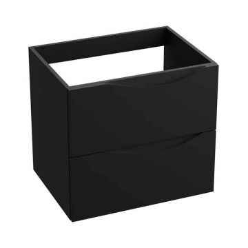 Mobilier suspendat pentru lavoar Spectrum, Carolina, 60 cm, negru mat