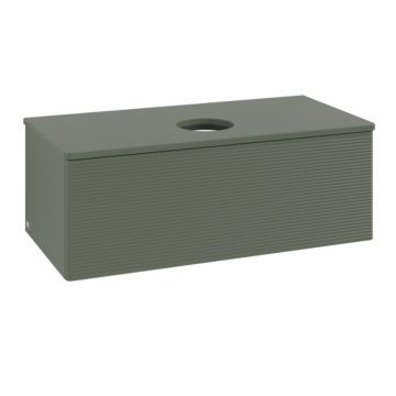 Mobilier suspendat pentru lavoar, Villeroy & Boch, Antao, 100 cm, verde mat