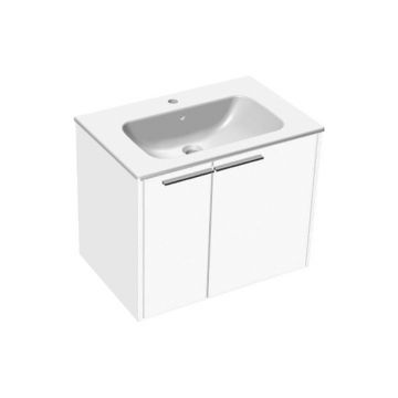 Set mobilier suspendat cu lavoar Kolpasan, Bella 70, 2 uși, alb