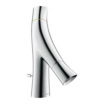 Baterie de lavoar, Axor, Starck Organic, 2 mânere, cu ventil pop-up, crom, 12014000